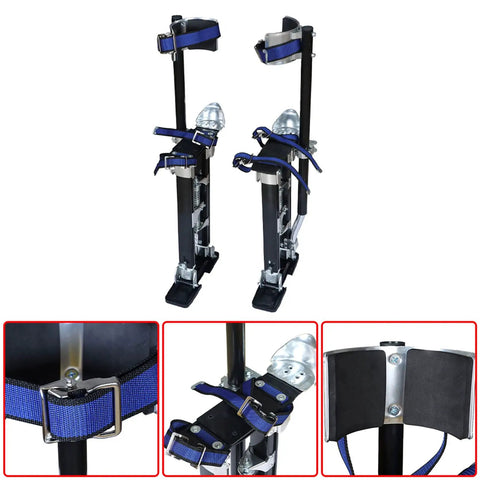 Adjustable Drywall Stilts 15 To 23 Inches For Sheetrock, Painting, And Cleaning, 225 Lb Capacity, Lightweight Aluminum, close-up details