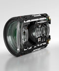 Cross-section view of RF 24-105mm F4 L IS USM Zoom Lens For EOS R Series Mirrorless Cameras highlighting glass elements.