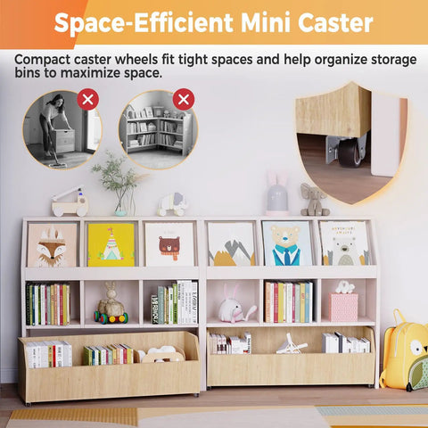 Image of Heavy Duty One Inch Low Profile Side Mount Caster Wheels With Solid Rubber Fixed Rollers For Wooden Furniture Cabinets And Drawers.