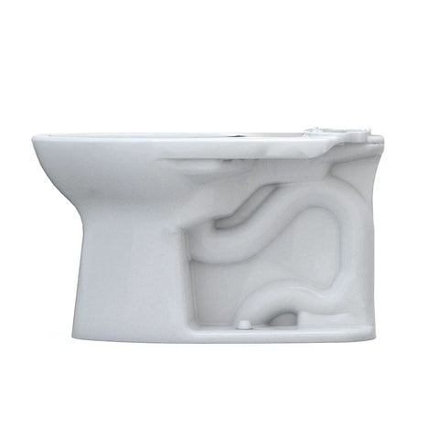 Side view of an elongated toilet with Tornado Flush and CEFIONTECT glaze, Cotton White bowl, modern design for easy maintenance.