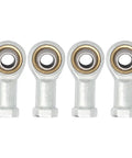 Four Pack Female Rod End Joint Bearing M10x1.25 Self Lubricating SI10T K Ball Bearing For Linkages And Machinery Use Durable Steel Construction Great For Robotic Arms And Automotive Projects, four steel rod ends
