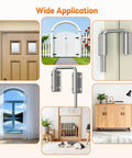 Upgraded Sliding Door Loop Lock With 90 And 180 Degree Adjustable Aluminum Alloy Gate Latch for doors and gates installed view