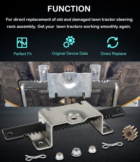 CR12 Steering Service Kit For Lawn Mowers And Compact Tractors Steering Rack Kit Pro Grade Compatible With CC30 CC30H