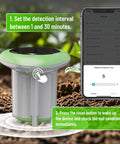 Three In One Soil Moisture Temperature And Fertility Meter For Plants And Gardens with digital sensor and app