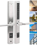 All In One Antitheft Door Lock With Waterproof Build And Fingerprint Password IC Card Mobile App Remote Unlock Key Backup 200