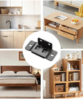 Heavy Duty 8 Pack Furniture Joint Brackets With 2 In 1 Locking Insert And Anti Slip Inserts, removable corner braces shown.