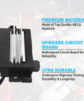 AC Blower Motor Resistor Replacement For 2003 To 2007 Chevy GMC Cadillac SUVs with heatsink and circuit board