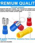 Pro Grade 150 Piece Electrical Terminal Kit with insulated connectors, including ring, spade, and bullet terminals