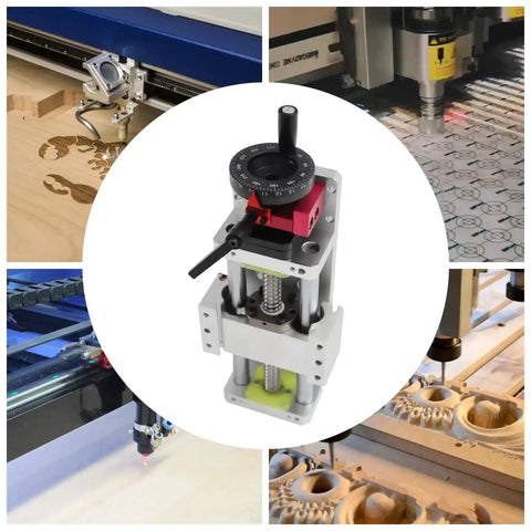 Beefed Up 100mm Linear Stage Actuator With 1605 Ballscrew And Dual Optical Axis Rail Guide Manual Slide Stage With Ruler For CNC Router Controller High Precision Repeatable To 0.05mm Supports 30 Kg Horizontal Load on CNC routing setup