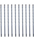Straight Shooter Carbide Tipped Concrete And Masonry Drill Bits Flat Shank High Strength Carbon Steel For Screws 5 32 X 5 1 2 Inches 10 Piece Pack