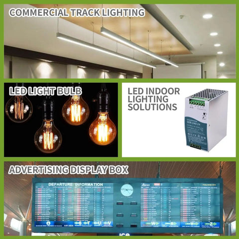 Heavy Duty Rock Solid 240 Watt 24 Volt 10 Amp Din Rail Industrial Power Supply For PLC Machinery With Top Shelf Efficiency and Lightning Fast Peak Load Capability Built To Thrive Everywhere on LED light display.