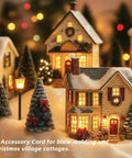 2 Pack Accessory Cord With Led Night Light Bulbs White Cord On Off Switch Plugs C7 Led Bulb Warm White For Village Decor