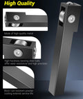 Mini lathe roller burnishing tool, black metal body with bearing steel balls for conventional and CNC lathes