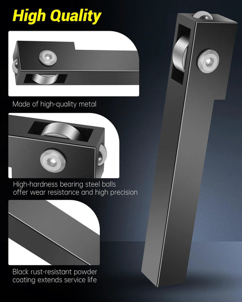 Mini lathe roller burnishing tool, black metal body with bearing steel balls for conventional and CNC lathes