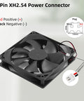 High Speed 12V DC 120mm Cooling Fan Set 120x120x25mm Quiet 1600RPM Dual Wire 2Pin Computer Case Fans with connector