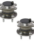 Rear Wheel Bearing And Hub Assembly Set For Ford Transit Connect 2014 To 2018 Driver And Passenger Side Two Piece Replacement Kit Direct Fit OEM Quality Parts For Easy DIY Install
