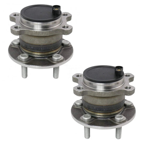 Rear Wheel Bearing And Hub Assembly Set For Ford Transit Connect 2014 To 2018 Driver And Passenger Side Two Piece Replacement Kit Direct Fit OEM Quality Parts For Easy DIY Install