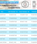 Specifications table for Single Split Shaft Collar Set With 12 mm Bore And 28 mm Outer Diameter 11 mm Thick Carbon Steel Locking Collar Clamp