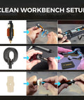 Remington Model 700 Field Cleaning Kit With Quick Action Brush And Tough As Nails Steel Bolt Opener Including Five No Nonsense Replacement Swabs For Gritty Raceway Lugs And Snappy Firing Pin Service. Step-by-step setup for cleaning.