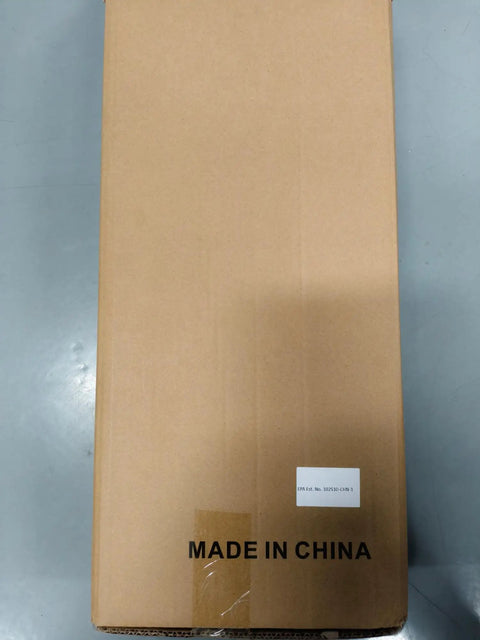 Box labeled 'Made in China' containing 'Beast Mode 30W Outdoor Bug Zapper With 3500V Shock Waterproof And Rechargeable Mosquito Killer Portable Fly Trap'