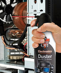Using Compressed Gas Cleaning Duster 152a 10 Oz Can 3 Count With Bitterant For Inhalant Abuse Deterrence on computer