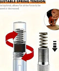 Adjustable spring tension feature of Bad Ass 5 Inch Spring Loaded Automatic Center Punch Tool for custom strike force.