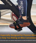 Toe Clip Straps For Peloton Bike Adjustable Metal Pedal Adapters For Regular Sneakers Clip On Toe Cages On Bike Pedal