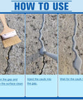 How to use Self Leveling Concrete Crack Filler And Caulking Adhesive For Driveways, Quick Drying Sealant That Penetrates Deep Cracks