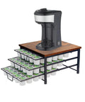 Three Tier Coffee Capsule Drawer Organizer With 90 Pod Capacity Holds K Cups Or Pods Space Saving Countertop Pod Holder