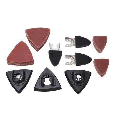 106 Piece Oscillating Tool Sanding Pads Kit For Wood Metal Gypsum With 6 Finger Sanding Pads And 100 Sandpaper Sheets