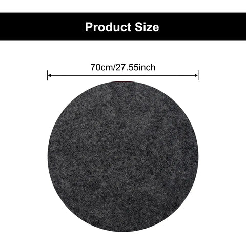 Round 27.5 Inch Recliner Floor Mat Non Slip Felt Pad For Hardwood Floors Protects Recliners And Swivel Chairs 1 Pack