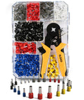 Ultimate 2180 Piece Ferrule Crimping Tool Kit For Wiring Pros And Gearheads With Wire Ferrules Connectors In Case