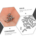 Hand holding assorted screws from Eyeglasses Repair Screws Kit Portable Replacement Screws For Sunglasses And Eyeglasses Quick Fix On The Go.