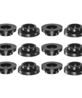 12 Piece Flanged Sleeve Bearings Nylon Bushings For Shafts 6.2mm Bore 8.2mm OD 4mm Length Black Self Lubricating