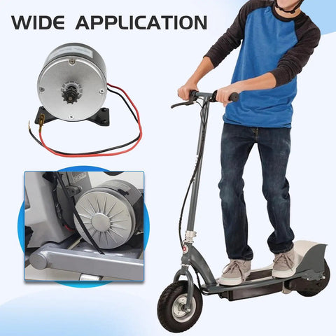 24V 350W Brushed Electric Scooter Motor With Reversible Drive For Razor E300 E300S E325 MX350 MX400 Go Karts And E Bike Ride Ready Permanent Magnet PM Motor Compatible