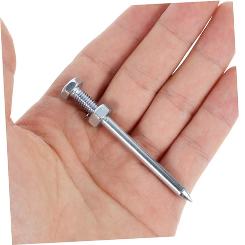 Metal peg with 7 cm spike for Durable Lawn Aerator Spike Shoes With Metal Pegs For Deep Soil Aeration And Faster Grass Growth on hand