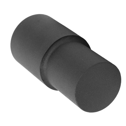 Close-up of Bottle Jack Lift Extension 4 Inch Rise Beefy 6 Ton Lift Heavy Duty Iron Construction Hydraulic Adapter in black