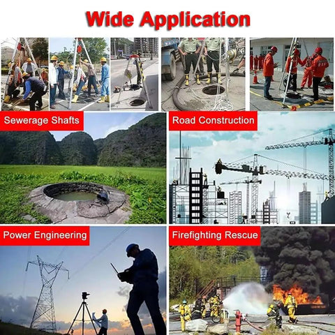 Wide application of Heavy Duty Confined Space Tripod Rescue Kit With Fall Protection And Industrial Lifting System in various environments.