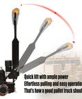 Heavy-Duty Full Electric Pallet Jack With 2 Ton Lift Capacity And Compact Design for efficient loads in logistics.
