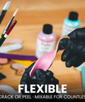White Acrylic Leather Paint 1 Fl Oz Flexible Crack Scratch Peel Resistant for Shoes Sneakers Leather Goods Bags Wallets