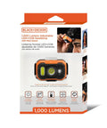 Packaging of Rechargeable LED Headlamp With Wave Sensor Two Pack Ultra Bright 1000 Lumens Dual Beam Spotlight And COB Flood