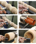 Full Size Indexable Carbide Tipped Wood Lathe Turning Tools Set With Rubber Handle used for spindle and bowl turning