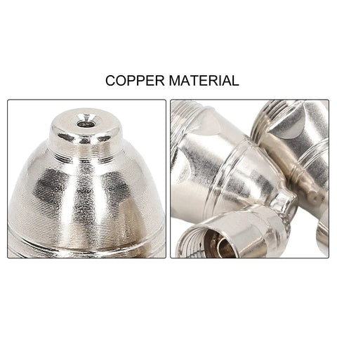 Premium Copper Plasma Cutting Torch Consumable Kit Includes 50 Pieces Nozzle And Electrode Parts for welding copper nozzles.
