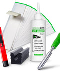 All In One Golf Grip Regripping Kit For Home Use With Hook Blade 15 Or 30 Tape Strips 5 Or 8 Oz Solvent Grip Tape Remover Bench Vise And Rubber Clamp For Easy Club Overhaul.