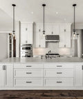 Square Cabinet Pulls 10 Pack 5 Inch Matte Black Cabinet Handles For Cupboards And Drawers Kitchen Hardware For Doors Wardrobes And Furniture Easy To Install And Versatile For Most Color Schemes installed on white kitchen cabinets