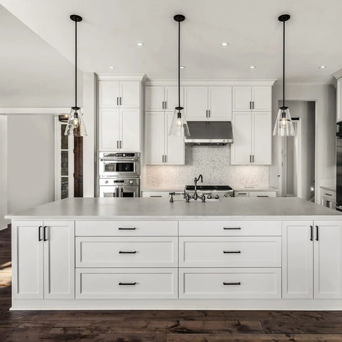 Square Cabinet Pulls 10 Pack 5 Inch Matte Black Cabinet Handles For Cupboards And Drawers Kitchen Hardware For Doors Wardrobes And Furniture Easy To Install And Versatile For Most Color Schemes installed on white kitchen cabinets