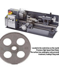 Built Like A Tank Steel Mini Lathe Spur Gear 80 Tooth, 12mm Bore, 83mm OD, 8mm Thick for lathes and precision work.