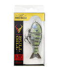Mike Bucca Baby Bull Gill Swimbait, 3.75 Inch, Three Quarters Ounce Ruby Gill in packaging