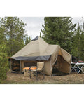 Base Camp Tent For All Weather Adventures With Stove Jack Four Season Camping For Hiking And Hunting Ultra Spacious 14 Ft Diameter Shelter With 10 Ft Center Height For Standing Room And Your Camp Crew in woodland setting