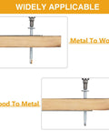 All In One Self Tapping Screws Set For Metal Wood And Plastic 125Pcs showing metal to wood and wood to metal application